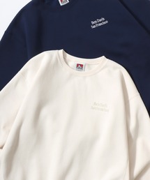 BEN DAVIS/ベンデイビス BD SWEAT CREW/オーバーサイズ 裏起毛 ロゴ ワンポイント刺繍 クルーネック スウェット トレーナー/レディース メンズ