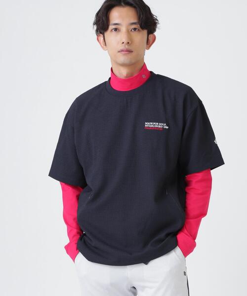 PEARLY GATES(パーリーゲイツ)の「【PEARLY GATES】4WAY高通気Woven半袖スニードTシャツ (MENS)(Tシャツ/カットソー・メンズ・グレー/ネイビー・X-LARGE/LARGE/XX-LARGE/MEDIUM)」の12枚目の写真