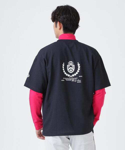 PEARLY GATES(パーリーゲイツ)の「【PEARLY GATES】4WAY高通気Woven半袖スニードTシャツ (MENS)(Tシャツ/カットソー・メンズ・グレー/ネイビー・X-LARGE/LARGE/XX-LARGE/MEDIUM)」の18枚目の写真