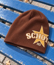 Schott（ショット）の「【Schott/ショット】シングルニットビーニー/スター（ニットキャップ/ビーニー）」