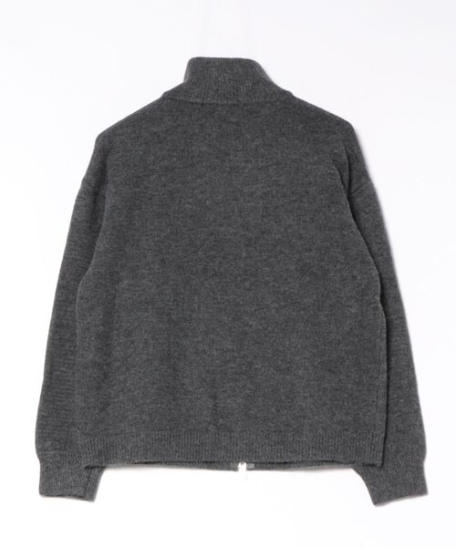Ritzy(リッツィー)の「ダッフルボタンハイネックニットジャケット(ブルゾン・レディース・チャコール/グレー/ホワイト・FREE)」の11枚目の写真
