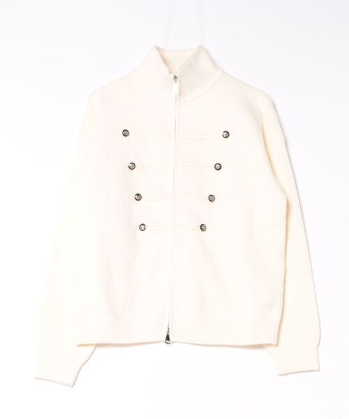 Ritzy(リッツィー)の「ダッフルボタンハイネックニットジャケット(ブルゾン・レディース・チャコール/グレー/ホワイト・FREE)」の15枚目の写真