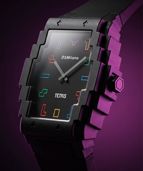 D1 MILANO(ディーワンミラノ)の「【D1 Milano x TETRIS】限定コラボ D1 ミラノ x テトリス(アナログ腕時計・メンズ・ブラック・FREE)」の4枚目の写真