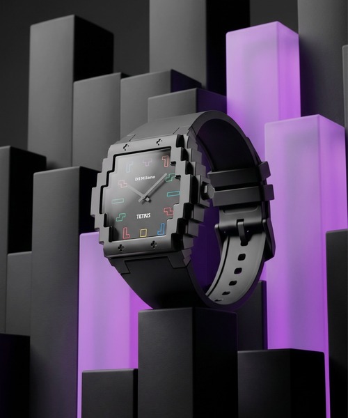 D1 MILANO(ディーワンミラノ)の「【D1 Milano x TETRIS】限定コラボ D1 ミラノ x テトリス(アナログ腕時計・メンズ・ブラック・FREE)」の3枚目の写真