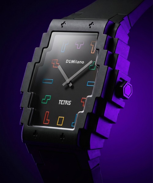 D1 MILANO(ディーワンミラノ)の「【D1 Milano x TETRIS】限定コラボ D1 ミラノ x テトリス(アナログ腕時計・メンズ・ブラック・FREE)」の5枚目の写真