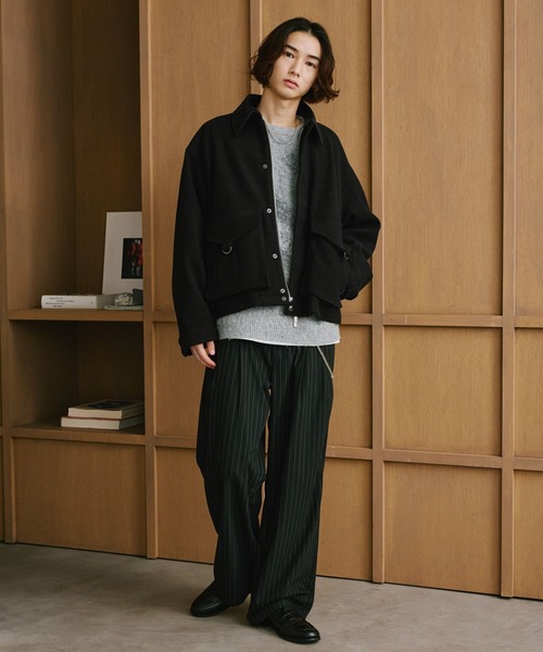 RAGEBLUE(レイジブルー)の「ABSTRACT PATTERN BRUSHED KNIT/アブストラクト柄起毛ニット(ニット/セーター・メンズ・ブラック/グリーン/グレー・MEDIUM/LARGE)」の21枚目の写真