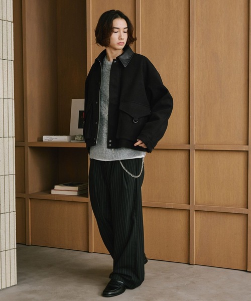 RAGEBLUE(レイジブルー)の「ABSTRACT PATTERN BRUSHED KNIT/アブストラクト柄起毛ニット(ニット/セーター・メンズ・ブラック/グリーン/グレー・MEDIUM/LARGE)」の22枚目の写真