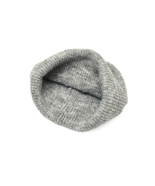 ROSE BUD（ローズバッド）の「【ROSE BUD別注】KNIT BEANIE（ニットキャップ/ビーニー・レディース・ブラック/ブルー/グレー・ONE SIZE）」の7枚目の写真