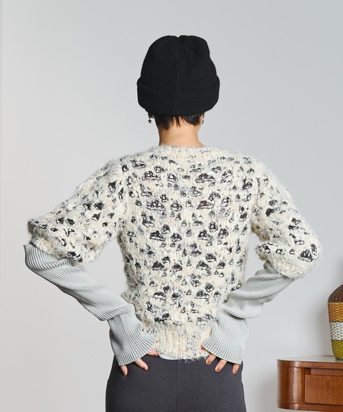 ROSE BUD（ローズバッド）の「【ROSE BUD別注】KNIT BEANIE（ニットキャップ/ビーニー・レディース・ブラック/ブルー/グレー・ONE SIZE）」の21枚目の写真