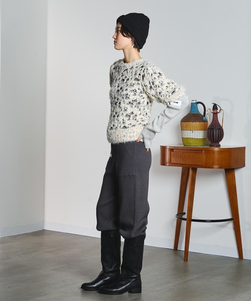 ROSE BUD（ローズバッド）の「【ROSE BUD別注】KNIT BEANIE（ニットキャップ/ビーニー・レディース・ブラック/ブルー/グレー・ONE SIZE）」の20枚目の写真