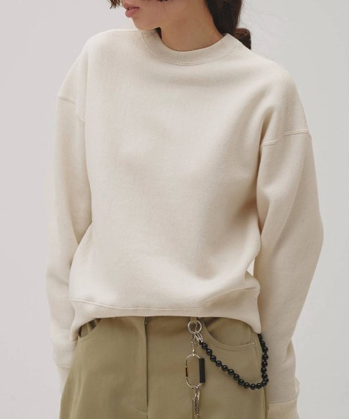 TODAYFUL（トゥデイフル）の「Cotton Brushed Sweat 12620601（スウェット・レディース・オフホワイト/ライトグレー/ブラック・FREE）」の2枚目の写真