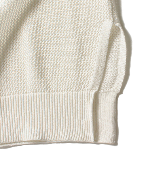 B:MING by BEAMS（ビーミングバイビームス）の「ビーミング by ビームス / メッシュニットベスト 16SS（ベスト・レディース・ホワイト/カーキ・ONE SIZE）」の10枚目の写真