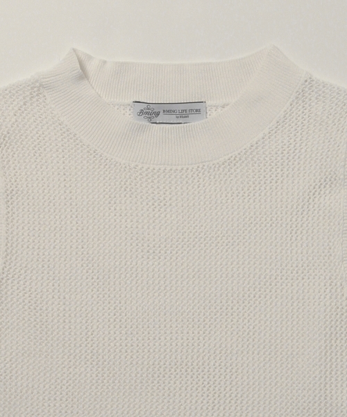 B:MING by BEAMS（ビーミングバイビームス）の「ビーミング by ビームス / メッシュニットベスト 16SS（ベスト・レディース・ホワイト/カーキ・ONE SIZE）」の18枚目の写真