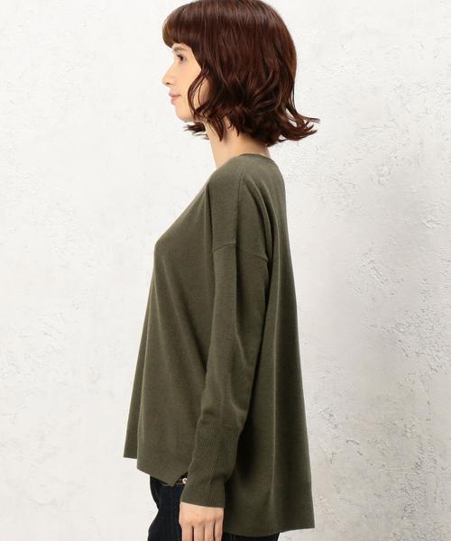 green label relaxing（グリーンレーベルリラクシング）の「◆CF W/RY/N D/SL C/N PO ニット（ニット/セーター・レディース・ナチュラル/グレー/ブラウン/オリーブ/オフホワイト/レッド・40/38/42/36）」の17枚目の写真