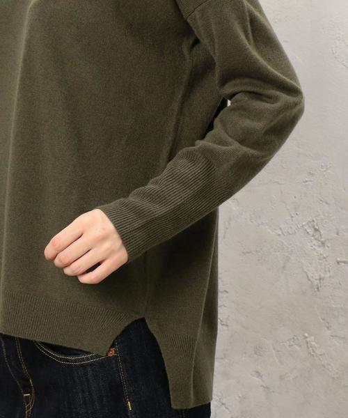 green label relaxing（グリーンレーベルリラクシング）の「◆CF W/RY/N D/SL C/N PO ニット（ニット/セーター・レディース・ナチュラル/グレー/ブラウン/オリーブ/オフホワイト/レッド・40/38/42/36）」の19枚目の写真