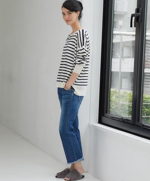 green label relaxing（グリーンレーベルリラクシング）の「◆CF W/RY/N D/SL C/N PO ニット（ニット/セーター・レディース・ナチュラル/グレー/ブラウン/オリーブ/オフホワイト/レッド・40/38/42/36）」の10枚目の写真