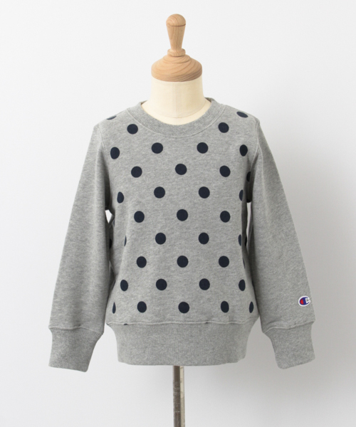 Champion（チャンピオン）の「Champion×DOORS　ドットスウェットプルオーバー（スウェット・キッズ・グレー/ネイビー・120/135/90/105）」の17枚目の写真
