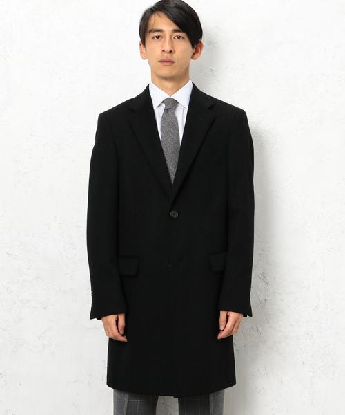 green label relaxing(グリーンレーベルリラクシング)の「W/CA チェスターコート◆(チェスターコート・メンズ・ブラック/ベージュ・LARGE/SMALL/X-LARGE/MEDIUM)」の4枚目の写真