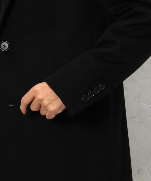 green label relaxing(グリーンレーベルリラクシング)の「W/CA チェスターコート◆(チェスターコート・メンズ・ブラック/ベージュ・LARGE/SMALL/X-LARGE/MEDIUM)」の8枚目の写真