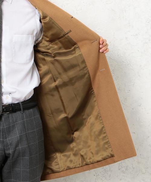 green label relaxing(グリーンレーベルリラクシング)の「W/CA チェスターコート◆(チェスターコート・メンズ・ブラック/ベージュ・LARGE/SMALL/X-LARGE/MEDIUM)」の9枚目の写真