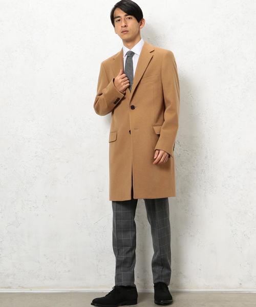 green label relaxing(グリーンレーベルリラクシング)の「W/CA チェスターコート◆(チェスターコート・メンズ・ブラック/ベージュ・LARGE/SMALL/X-LARGE/MEDIUM)」の11枚目の写真