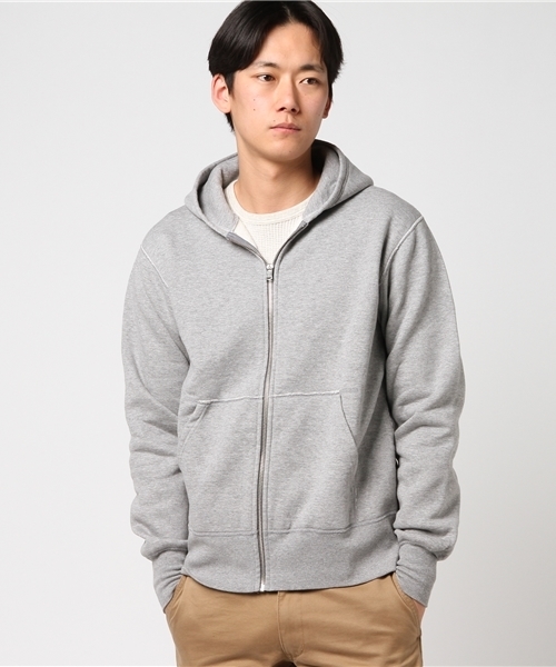 BARNS（バーンズ）の「【BARNS】小寸編みジップアップパーカー（パーカー・メンズ・レッド/ネイビー/ブラック/グレー・LARGE/MEDIUM/SMALL）」の5枚目の写真