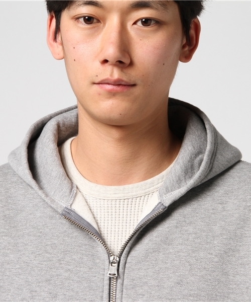 BARNS（バーンズ）の「【BARNS】小寸編みジップアップパーカー（パーカー・メンズ・レッド/ネイビー/ブラック/グレー・LARGE/MEDIUM/SMALL）」の8枚目の写真