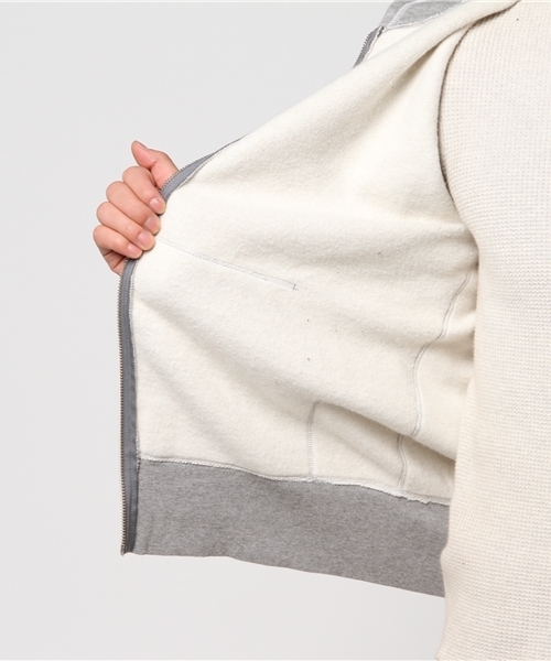 BARNS（バーンズ）の「【BARNS】小寸編みジップアップパーカー（パーカー・メンズ・レッド/ネイビー/ブラック/グレー・LARGE/MEDIUM/SMALL）」の10枚目の写真