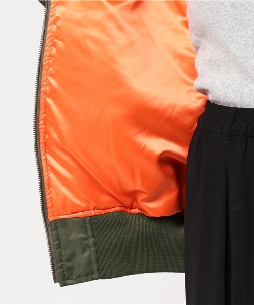 SLY（スライ）の「USUALLY MA-1（MA-1・レディース・カーキ/ホワイト/ブラック・FREE）」の14枚目の写真