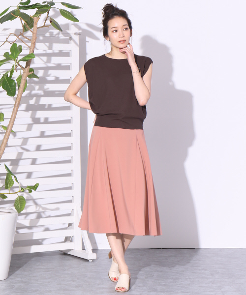 Abahouse Devinette（ドゥヴィネット）の「ウォッシャブルプルオーバー【GLOW 2017年08月号 P.79掲載】（ニット/セーター・レディース・その他1/ネイビー/ブラウン/オレンジ系その他/キャメル・FREE）」の12枚目の写真