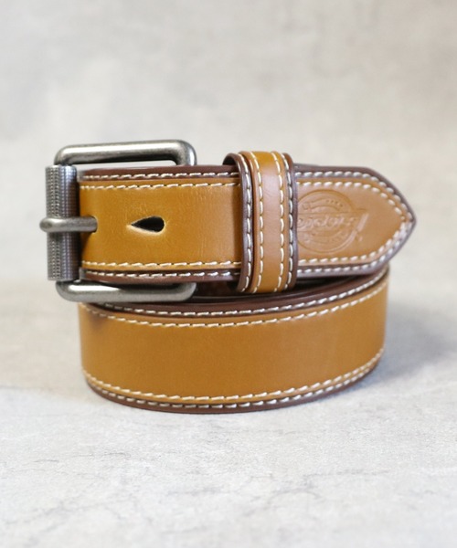 Dickies（ディッキーズ）の「Dickies ステッチ入り PUレザーベルト（ベルト・メンズ・ブラウン/ブラック/キャメル/ホワイト/レッド・FREE）」の4枚目の写真