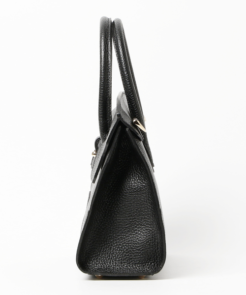 Demi-Luxe BEAMS(デミルクス ビームス)の「PELLE MORBIDA / ミニボストン2WAYバッグ(ボストンバッグ・レディース・ブラック/ブラック系その他・ONE SIZE)」の7枚目の写真