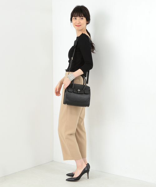 Demi-Luxe BEAMS(デミルクス ビームス)の「PELLE MORBIDA / ミニボストン2WAYバッグ(ボストンバッグ・レディース・ブラック/ブラック系その他・ONE SIZE)」の19枚目の写真