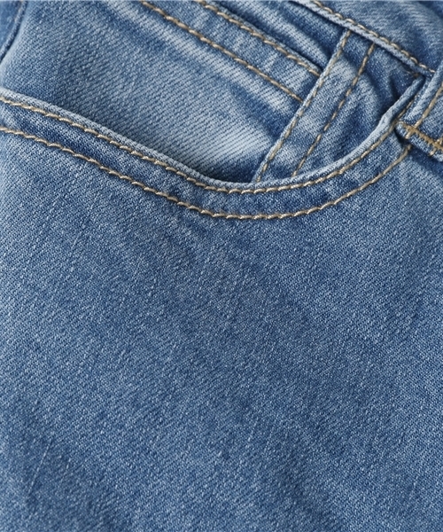 WEGO（ウィゴー）の「WEGO/ストレッチフリンジフレアデニムパンツ（デニムパンツ・レディース・インディゴブルー・LARGE/MEDIUM）」の7枚目の写真