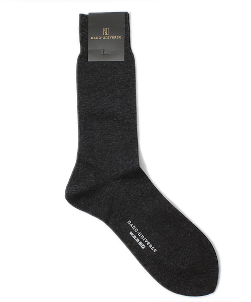 NANO universe（ナノユニバース）の「ドレスプレーンソックス（ソックス/靴下・メンズ・ブラック/ネイビー/チャコールグレー/パープル・FREE）」の3枚目の写真