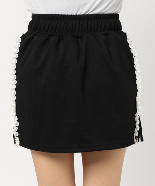 onespo(ワンスポ)の「デコラティブラインスカート(スカート・レディース・ブラック/グレー・M)」の3枚目の写真