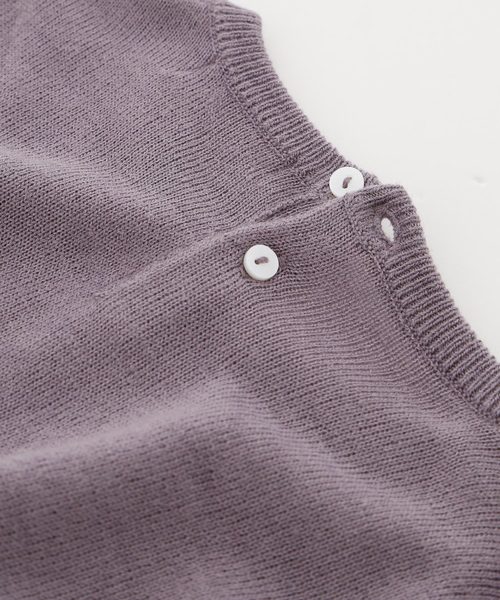 Catherine Cottage（キャサリンコテージ）の「バイカラーフリルニット（ニット/セーター・キッズ・グレー系その他3/パープル系その他3/ブラック系その他3・110/120/130/140/150/160/100）」の8枚目の写真