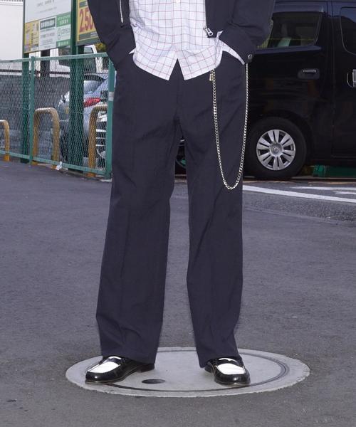 KAIKO(カイコー)の「KAIKO SEERSUCKER THE GOLLILA "STRAGHT"(チノパンツ・メンズ・グレー/ネイビー・L/M/S)」の1枚目の写真