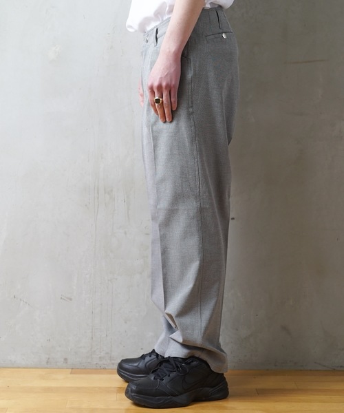 KAIKO(カイコー)の「KAIKO SEERSUCKER THE GOLLILA "STRAGHT"(チノパンツ・メンズ・グレー/ネイビー・L/M/S)」の4枚目の写真