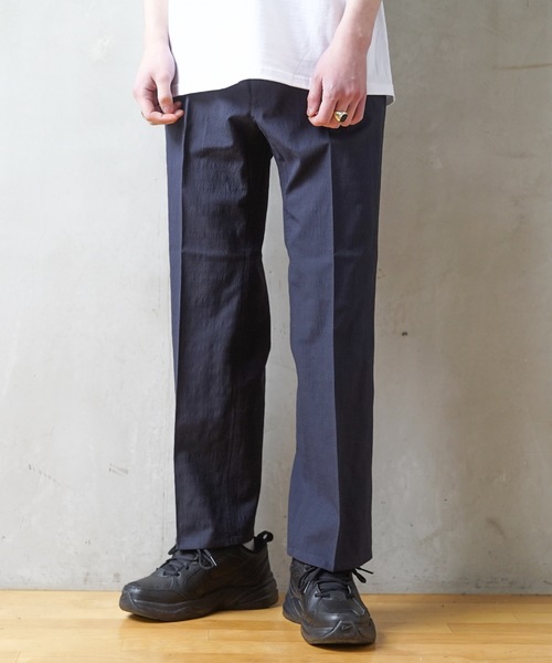 KAIKO(カイコー)の「KAIKO SEERSUCKER THE GOLLILA "STRAGHT"(チノパンツ・メンズ・グレー/ネイビー・L/M/S)」の7枚目の写真