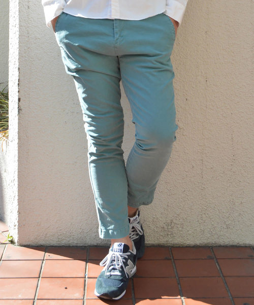 REMI RELIEF（レミレリーフ）の「REMI RELIEF/レミレリーフ チノストレッチカラーパンツ（チノパンツ・メンズ・チャコールグレー/グリーン/ベージュ/カーキ/ネイビー/オフホワイト/プラム/サックスブルー・M/L/S/XL）」の5枚目の写真