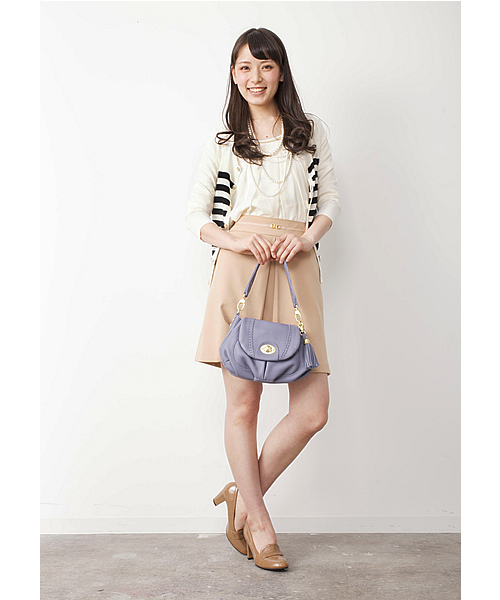 ROPE' PICNIC(ロペピクニック)の「ポンチビット付タックスカート(スカート・レディース・ベージュ/ブラック/オレンジ・36/38/40)」の13枚目の写真