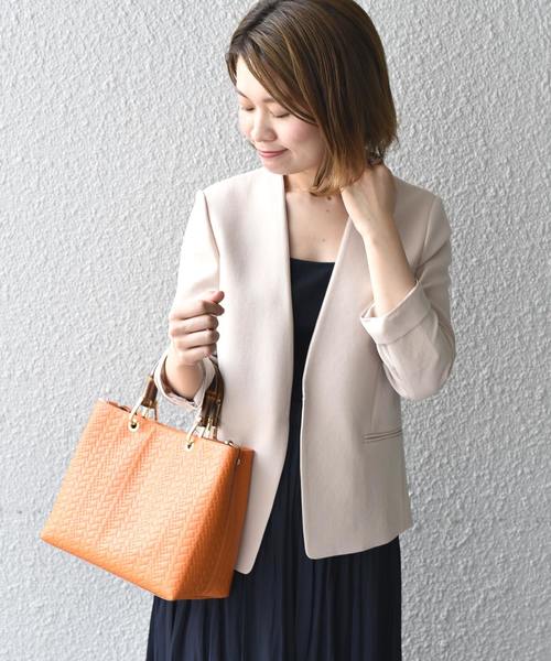 SHIPS（シップス）の「〈手洗い可能〉パイピングノーラペルジャケット