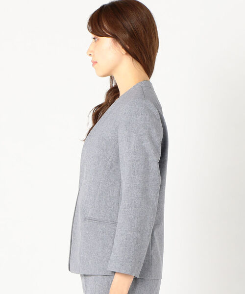 SHIPS（シップス）の「〈手洗い可能〉パイピングノーラペルジャケット