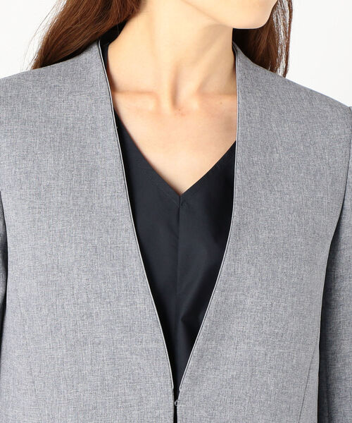 SHIPS（シップス）の「〈手洗い可能〉パイピングノーラペルジャケット