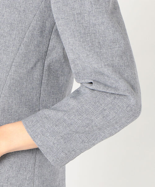 SHIPS（シップス）の「〈手洗い可能〉パイピングノーラペルジャケット