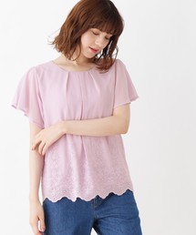 grove | 刺繍スカラップヘムブラウス(シャツ/ブラウス)