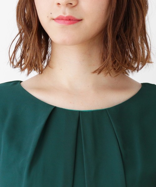 grove(グローブ)の「刺繍スカラップヘムブラウス(シャツ/ブラウス・レディース・ネイビー/オフホワイト/ピンク/イエロー/グリーン・02/03)」の9枚目の写真