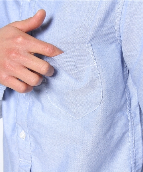BEAMS PLUS（ビームスプラス）の「○ALEXANDER YAMAGUCHI / クラシック オックスフォード シャツ（シャツ/ブラウス・メンズ・ホワイト/ブルー・X-SMALL/SMALL/MEDIUM）」の3枚目の写真