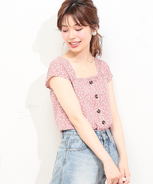 natural couture(ナチュラルクチュール)の「レトロガーリーブラウス(シャツ/ブラウス・レディース・レッド/ミント/ブルー系その他/イエロー/ブラック/ブラック系その他/その他3/その他4/その他5・FREE)」の8枚目の写真